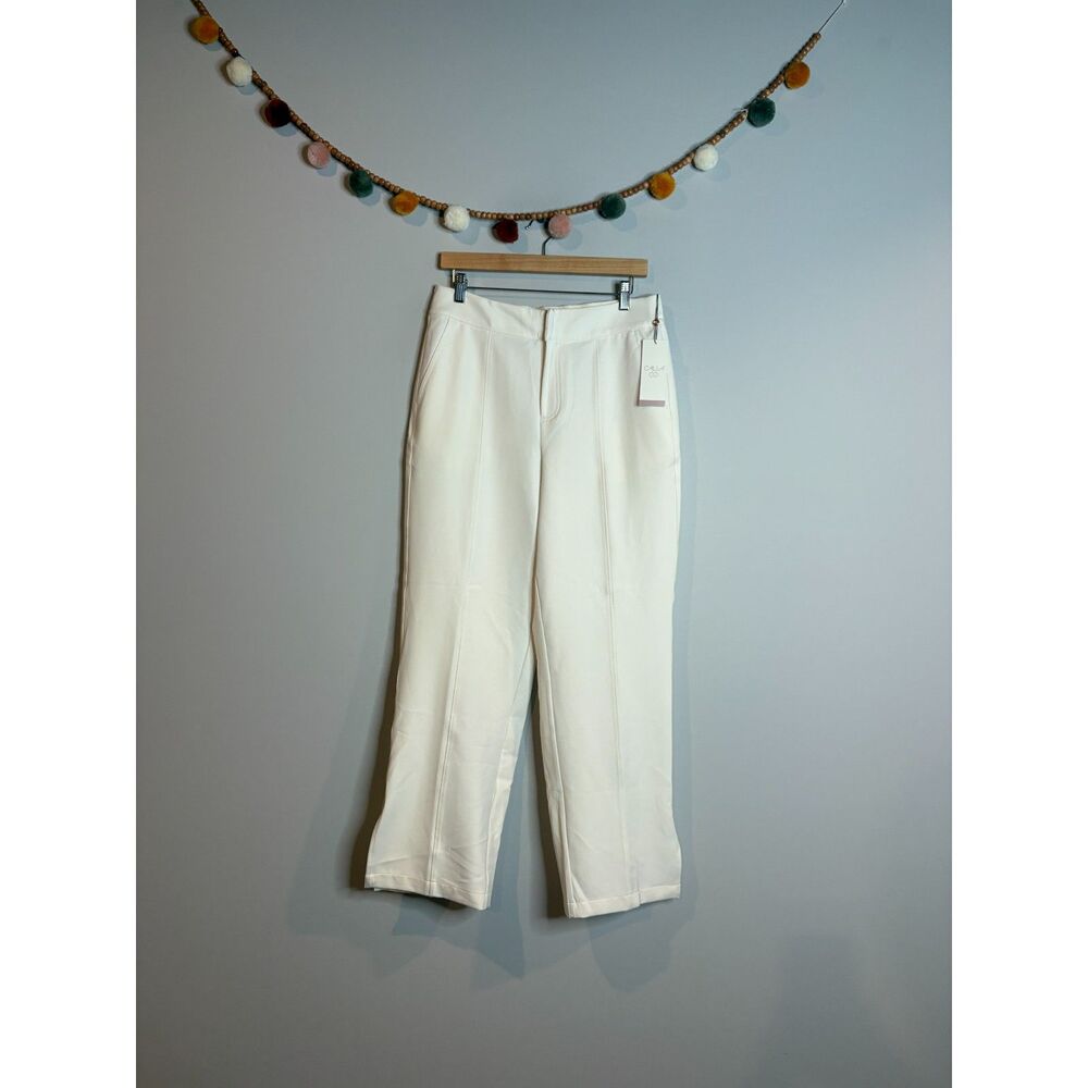 NWT Calia Crepe Pintuck Pant in Ivory Trousers
